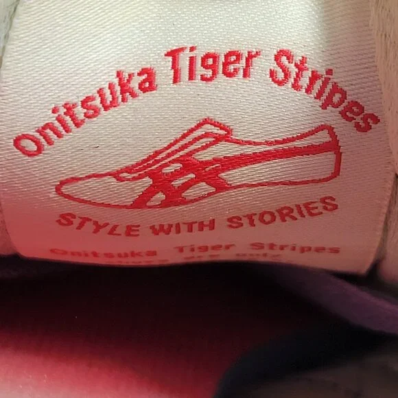 Onitsuka Tiger Serrano Womens Shoes Size 8.5 Blue Floral Retro Athletic Sneakers - Picture 11 of 12